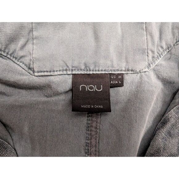 NAU Jacket Mens Medium Grayish Blue Lightweight Unlined Long Sleeve - Picture 6 of 9